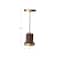 Hello Honey® 11.5" Antique Brass Finish Mango Wood & Metal Touch Sensor LED Table Lamp
